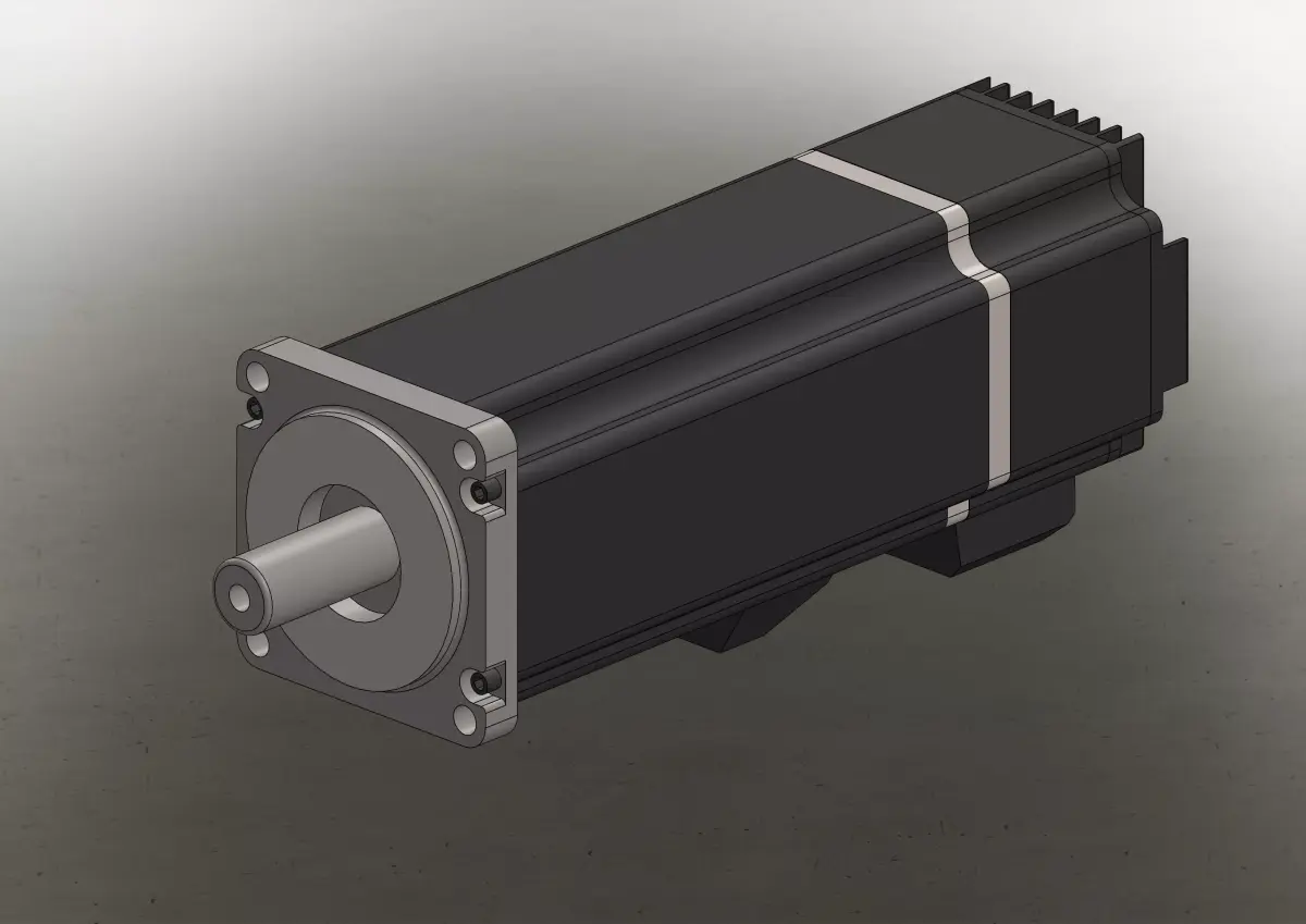 Servo DC Motor 24V 3D model