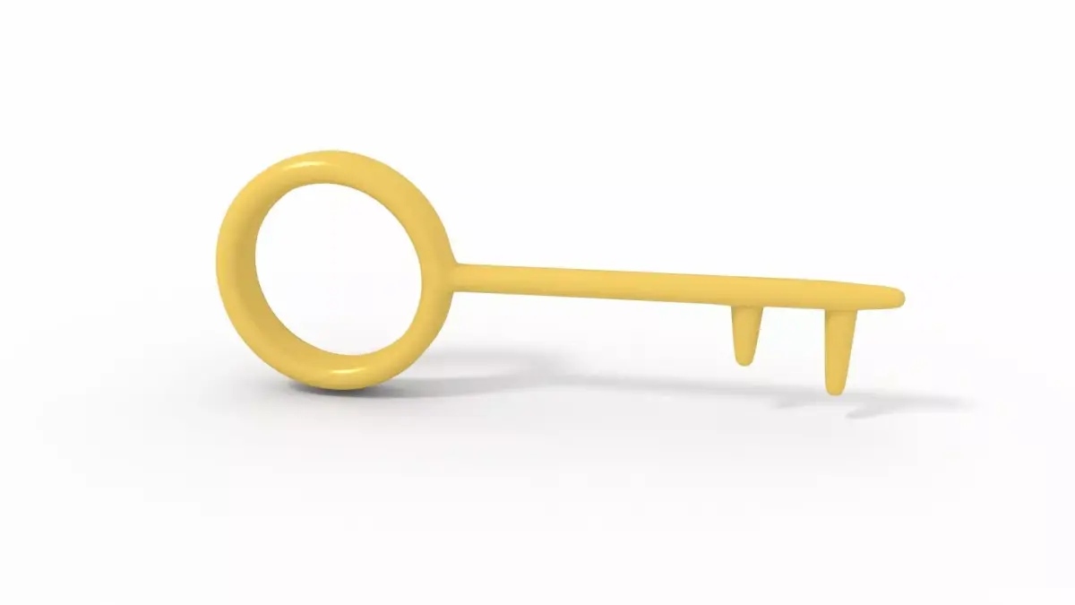 Key Low Poly 3D model