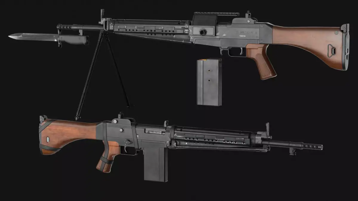 Howa Type 64 - Japanese Battle Rifle - Game Asset Low-poly 3D model