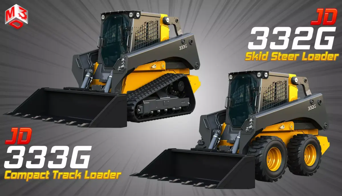 333G - 332G  Loaders  2 in 1 3D Model Pack purchase
