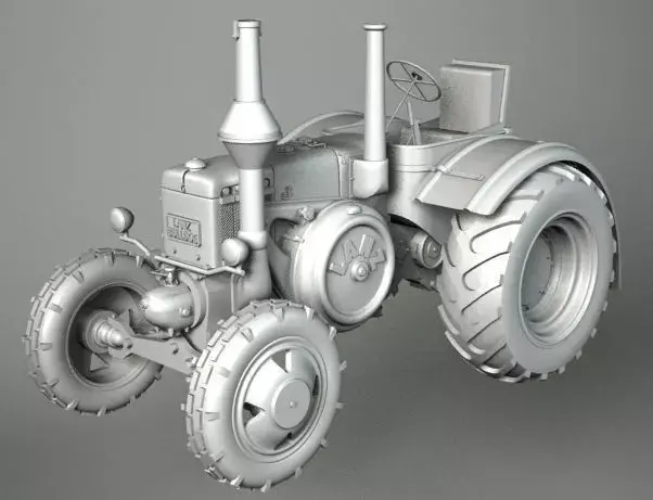 TRACTOR vintage 3D model