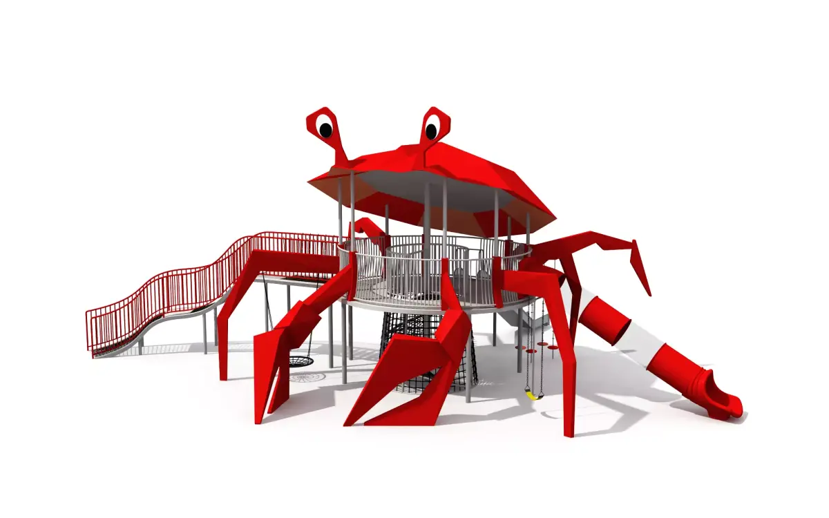 Kids outdoor commercial play structure 3D model 3D model 12