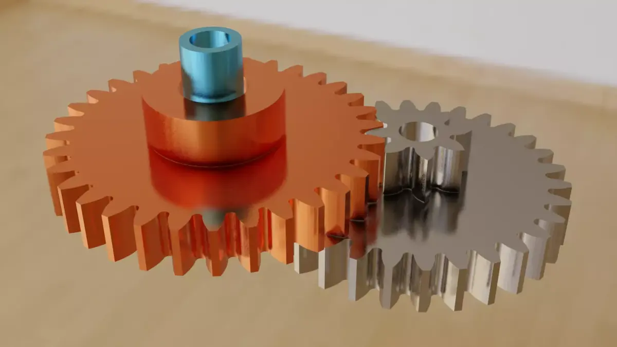 Gear train with coaxial input and output shafts Free 3D model