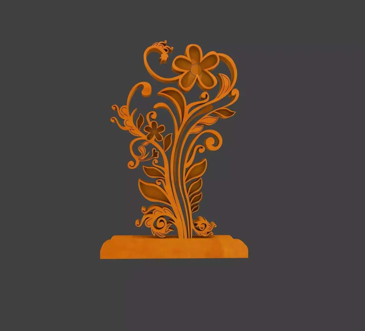 3D Rendering of Gapura Ornament Free low-poly 3D model