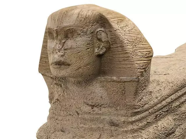 Sphinx from tomb of person 3D model