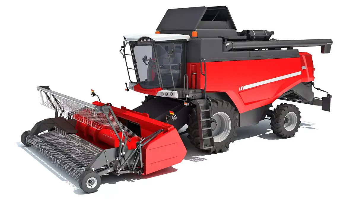 Combine Harvester 3D model 8