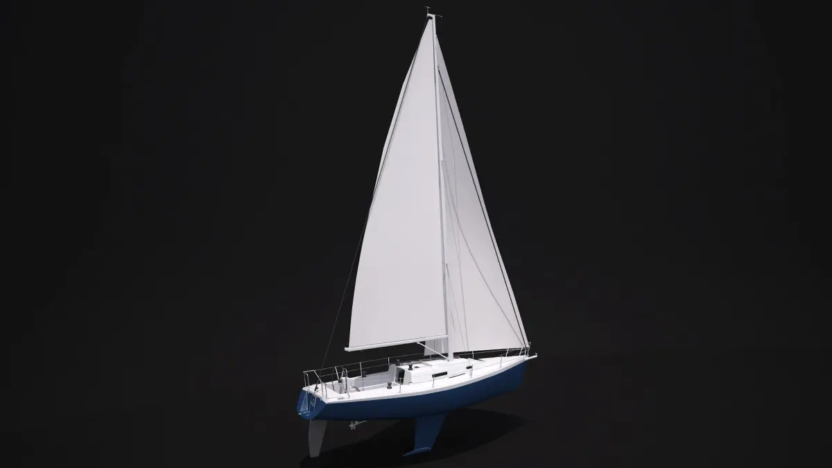 Sailboat 3D model get