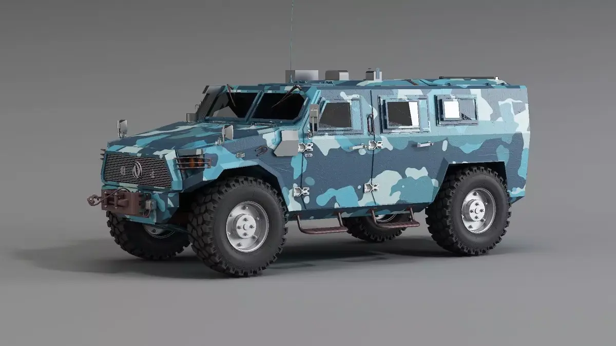 Military vehicles dongfneg CSK-182 Mengshi three generation 3D model