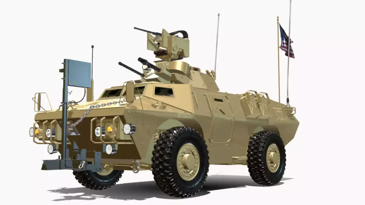 M117 GUARDIAO 4X4 Low-poly 3D model