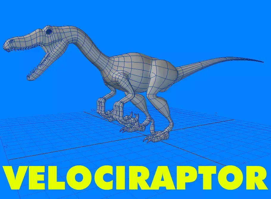 Velociraptor Dinosaur 3D model shop