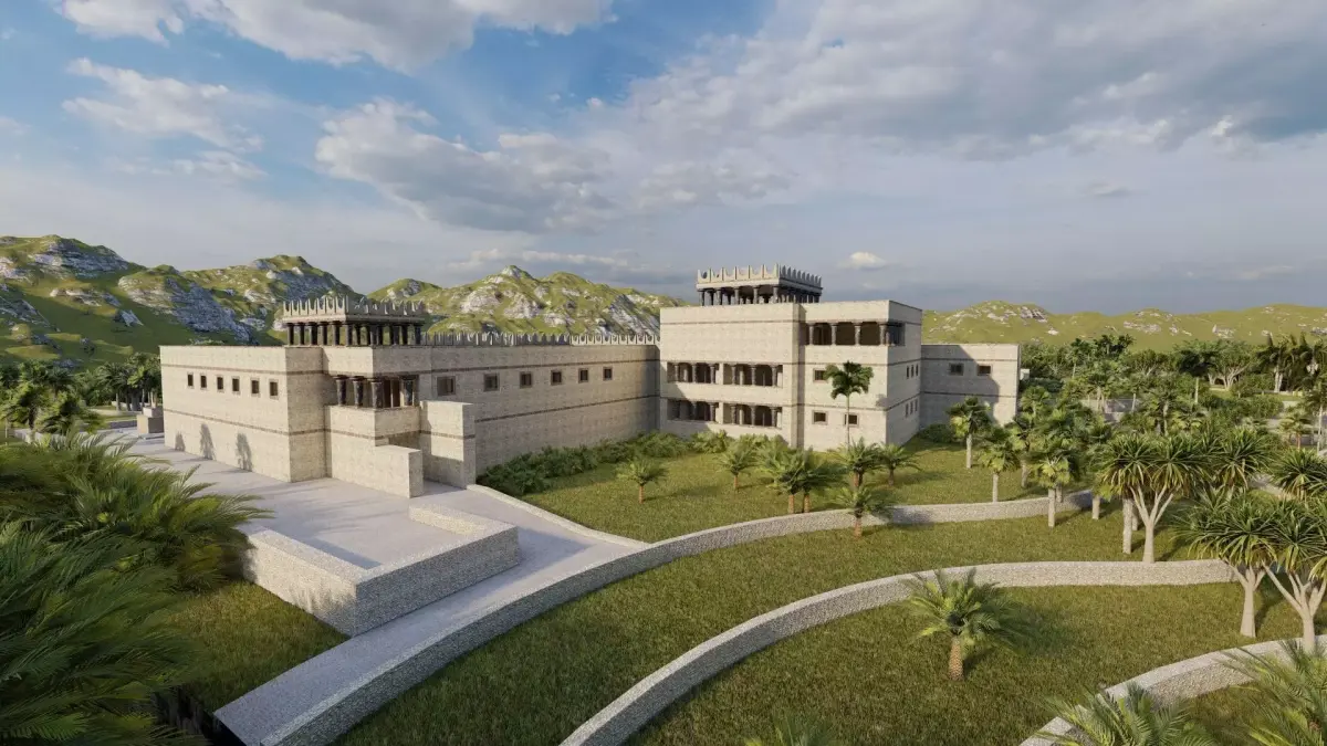 Medieval Castle Babel 3D model