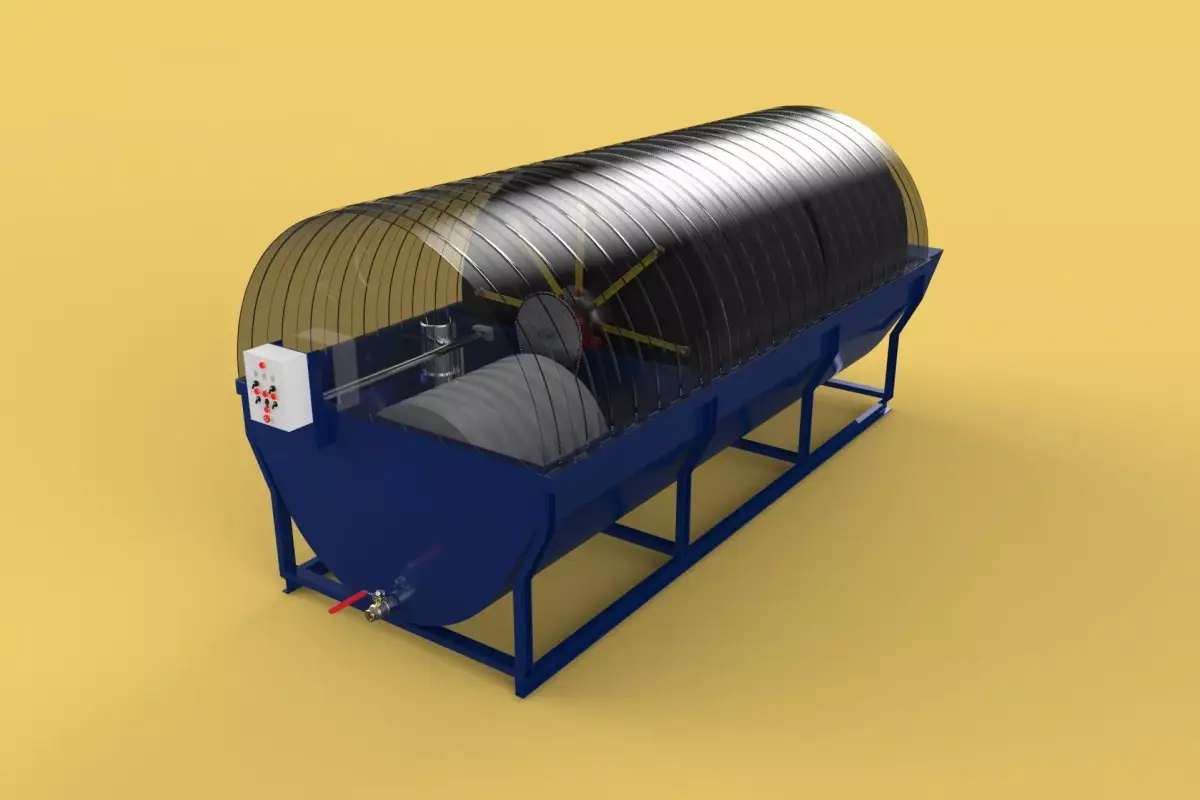 ROTATING BIOLOGICAL CONTACTOR RBC WASTEWATER TREATMENT 3D model
