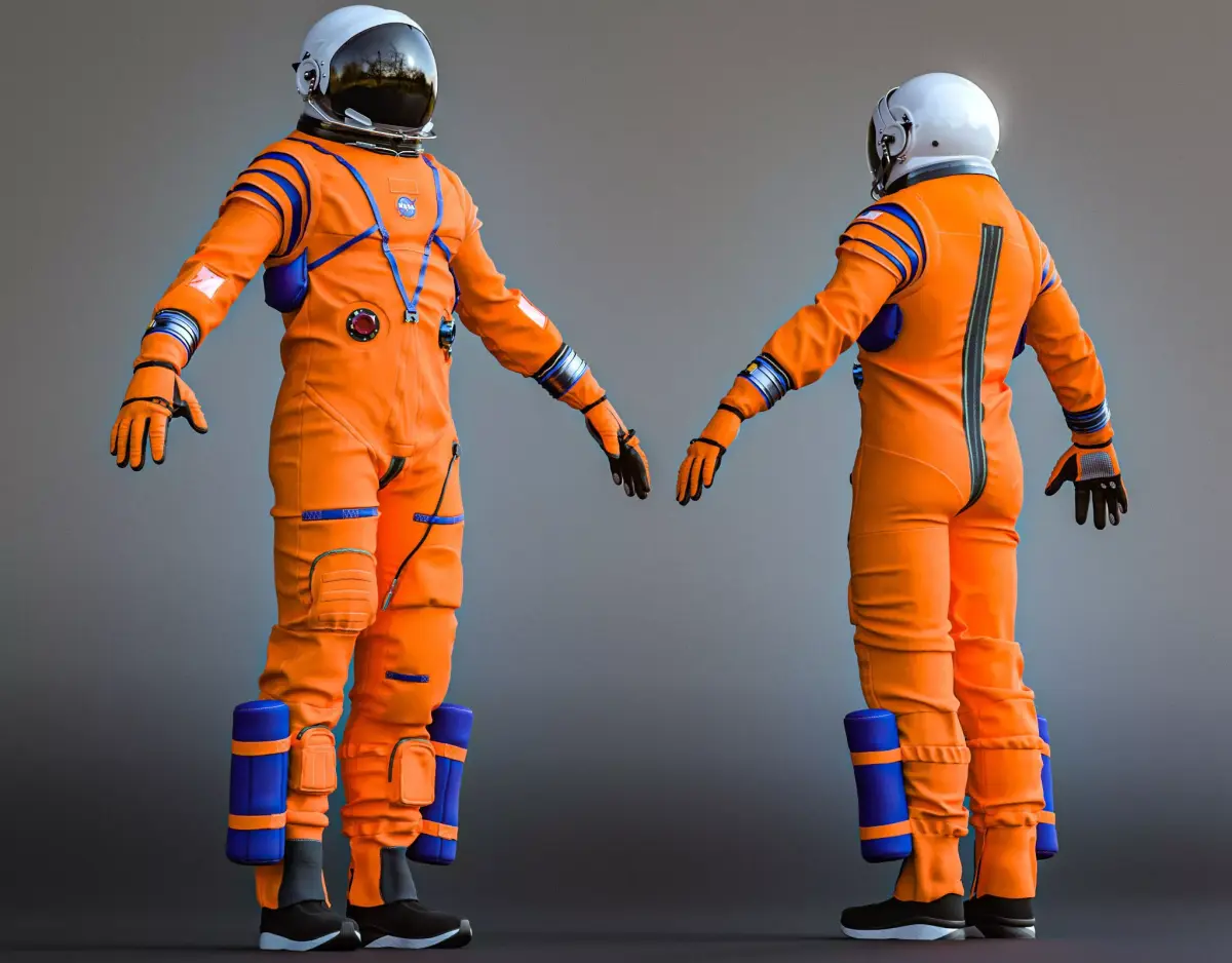 Artemis Orion OCSS Astronaut Suit NASA with PBR Textures 3D model