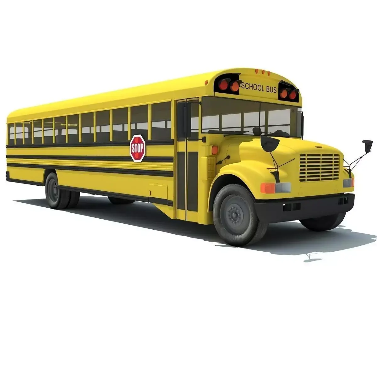 Classic School Bus 3D model