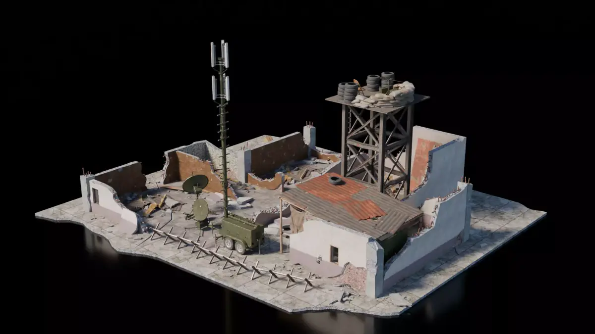 Warzone - Temp Comms Center 3D model