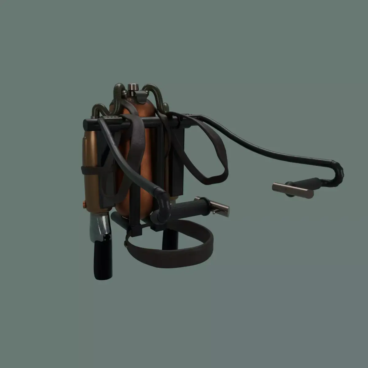 Rigged-jetpack 3D model