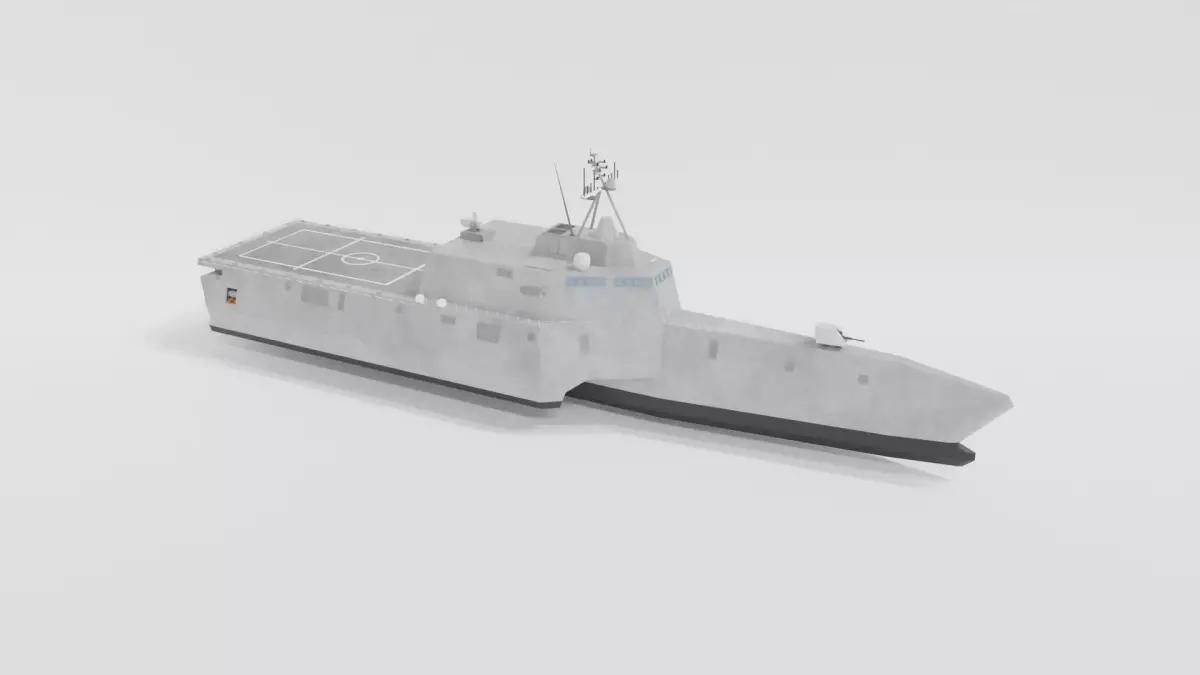 uss independence lcs 2 Low-poly 3D model