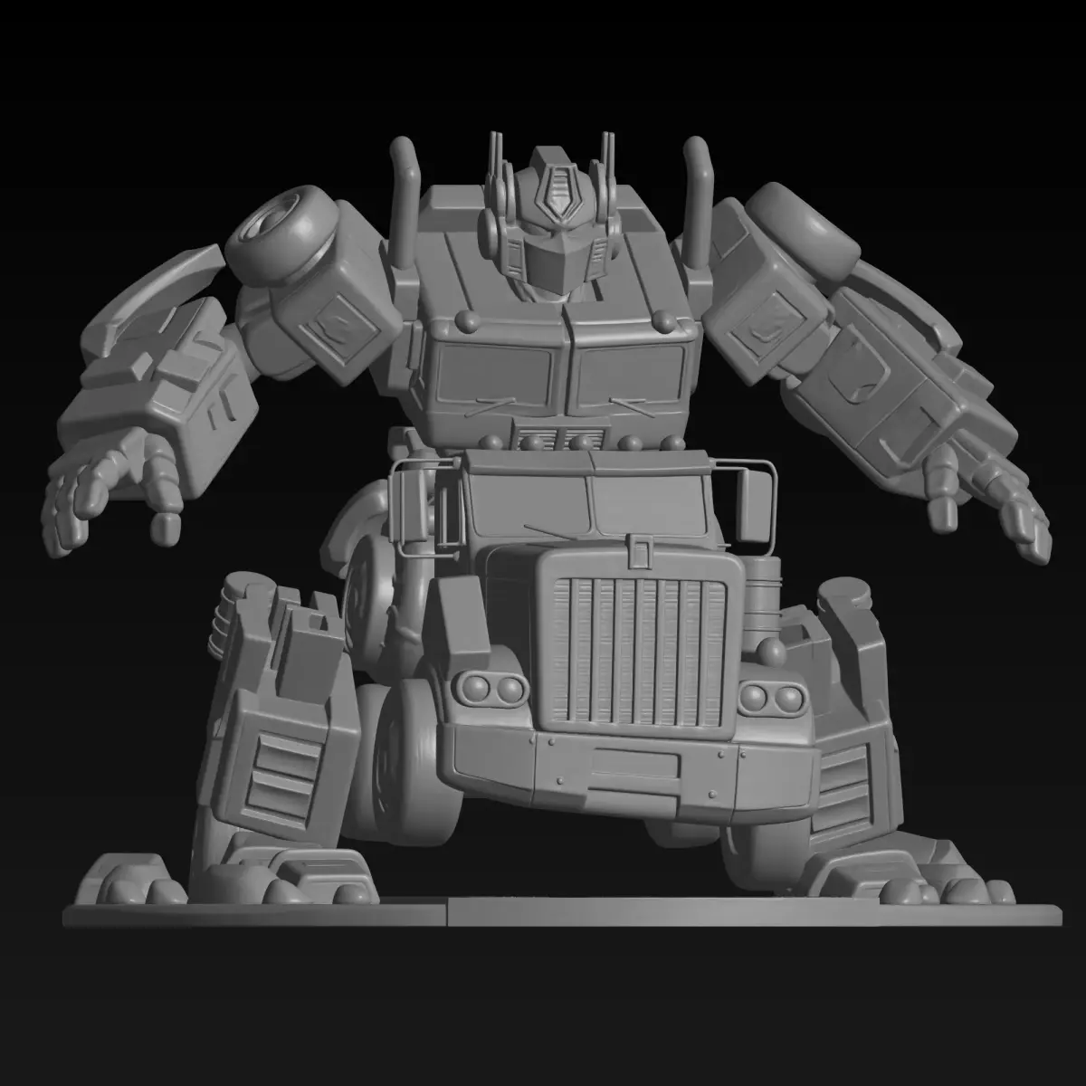 Optimus Prime G1 Statue -Transformers Inspired Robot STL 3D print model