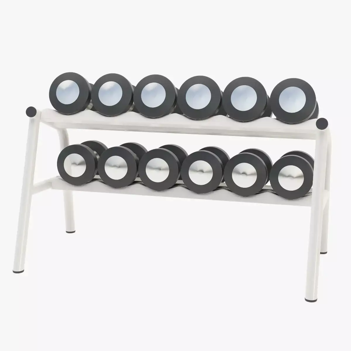 Dumbbells 3D model 2