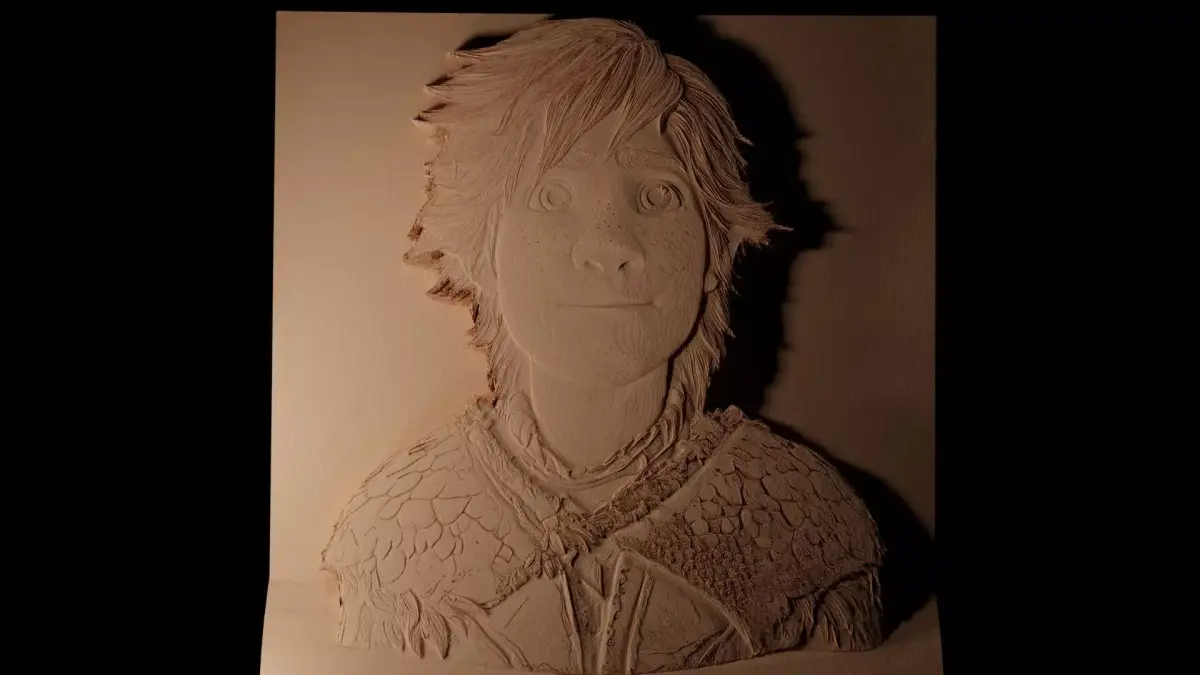 Hiccup How to Train Your Dragon CNC High Relief Sand Casting 3D print model