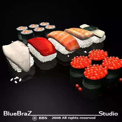 Sushi 01 3D model