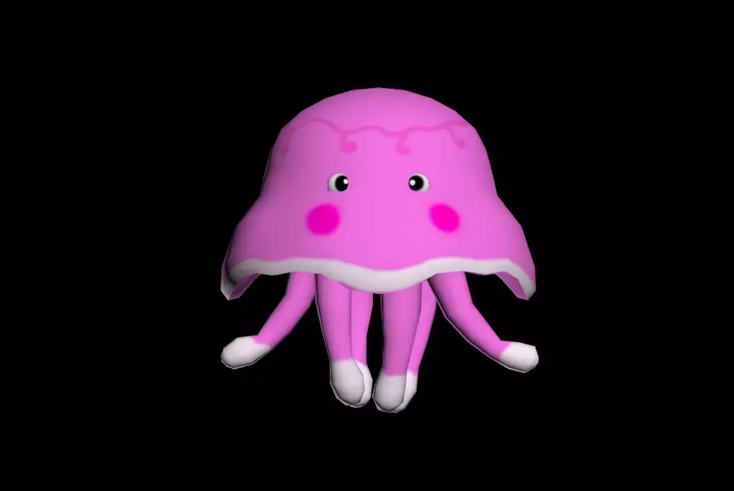 jellyfish Low-poly 3D model purchase