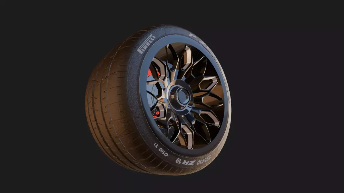 Aero3D  Wheel Rim Model 3D model