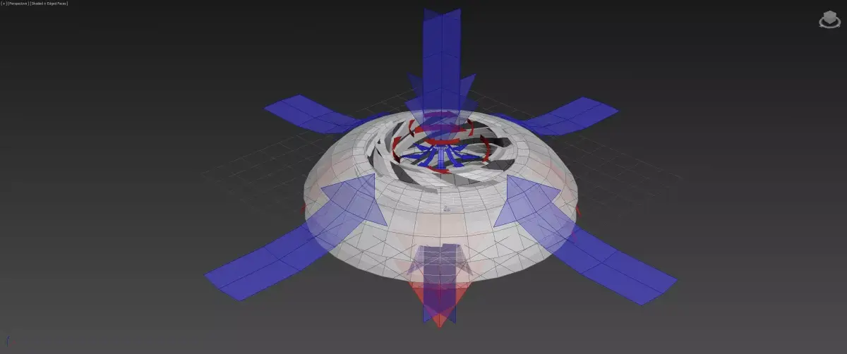 Double Inverted Coanda Motor - Concept 3D model