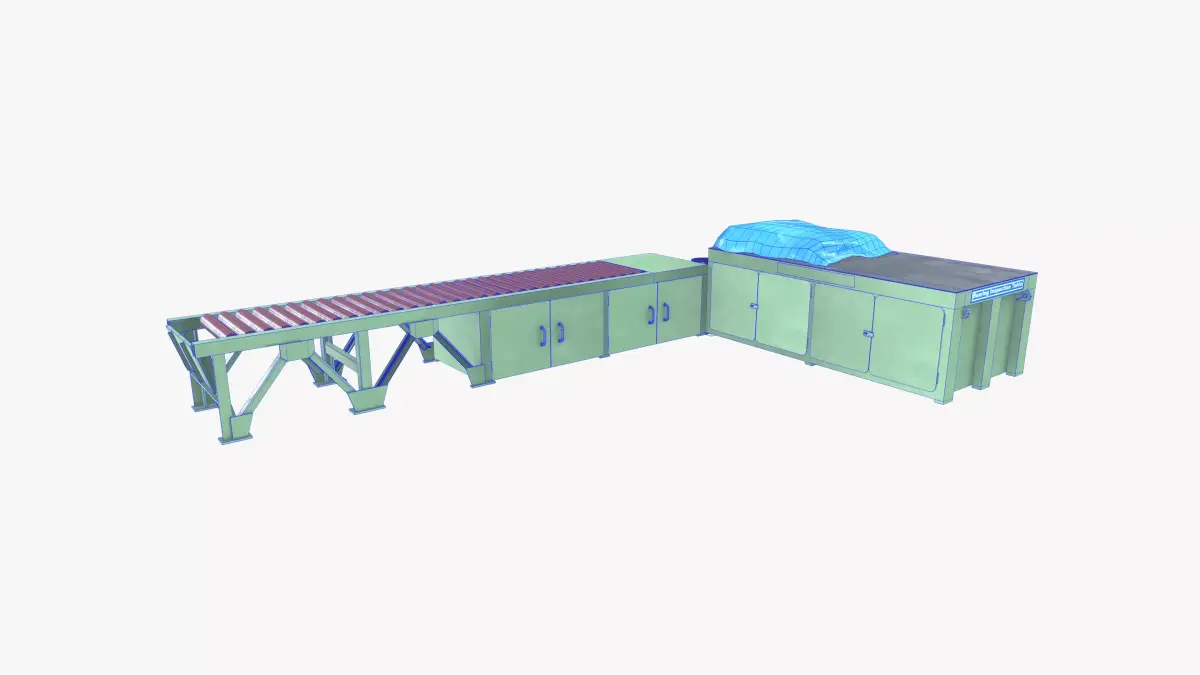 Bearing Inspection Table Low-poly 3D model