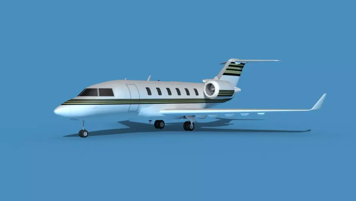 Bombardier CL604 Challenger V08 3D model