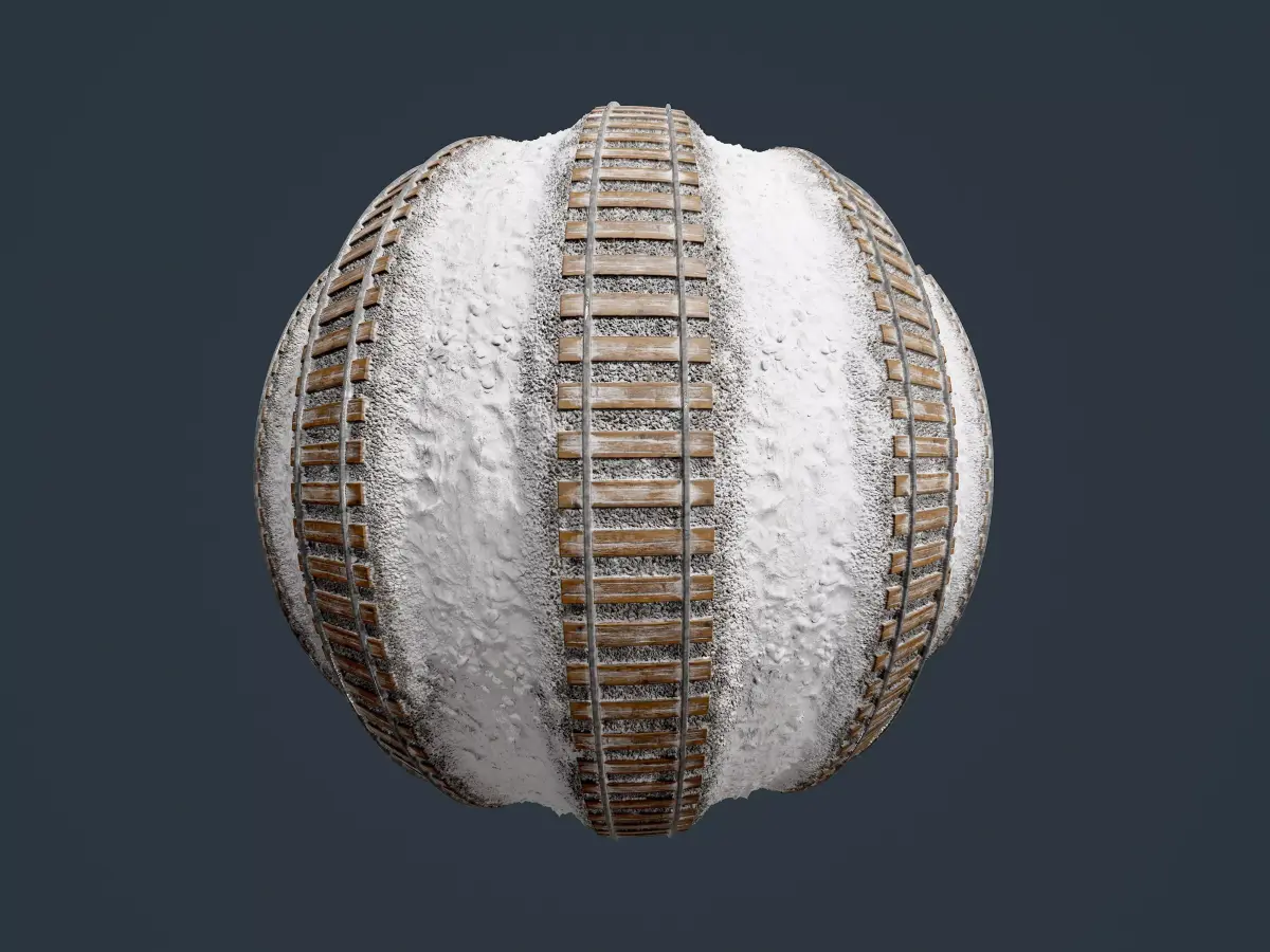 Train Tracks Seamless PBR Texture 11 Texture