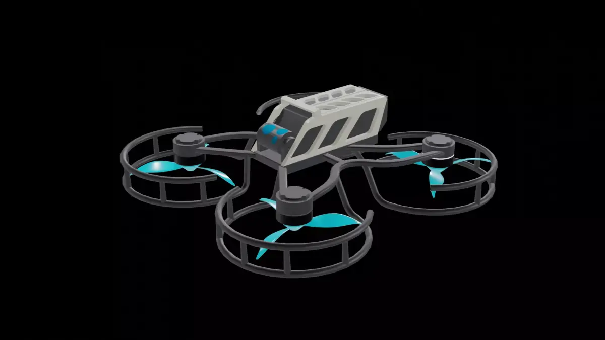INDOOR FPV DRONE Free 3D model