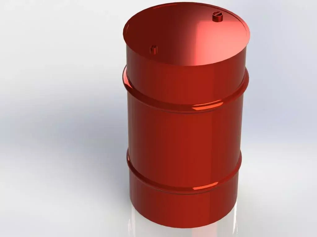 Metal Barrel 3D model