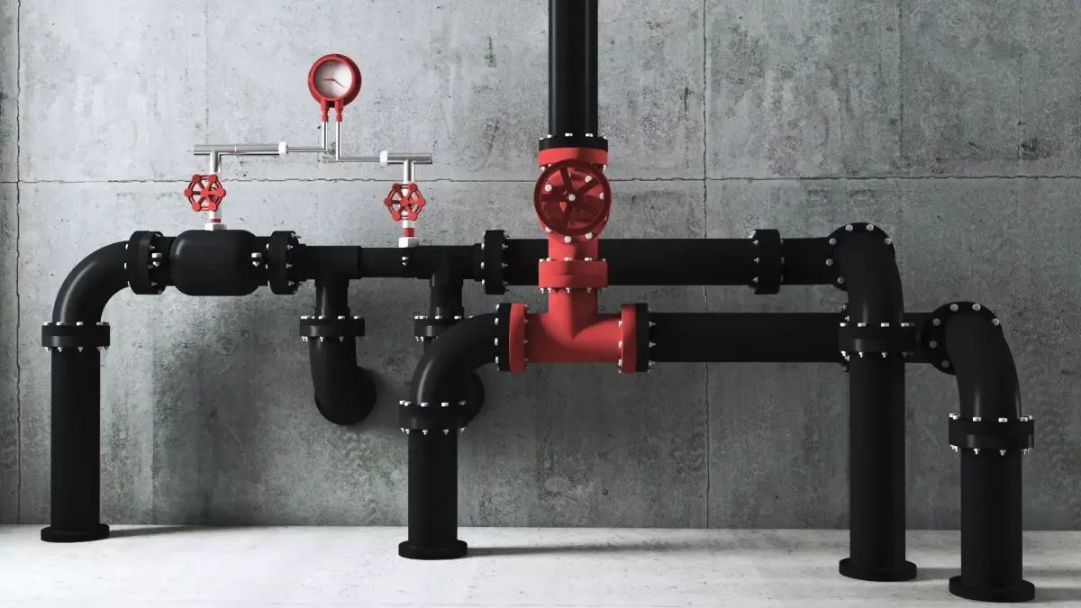 Industrial Pipes 3D model