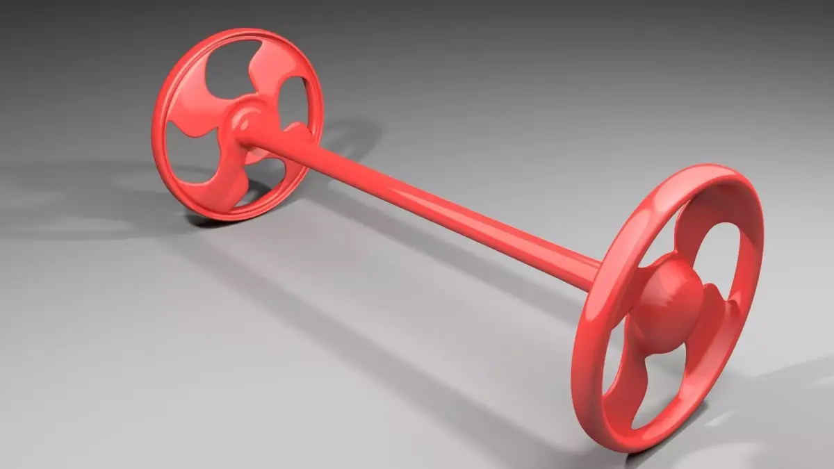 Plastic Wheel 2 3D model