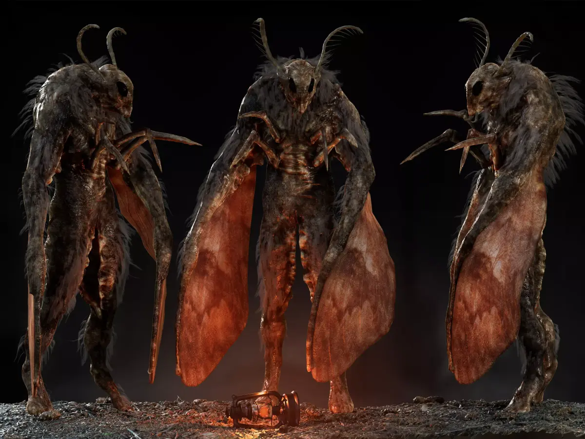 Mothman Low-poly 3D model