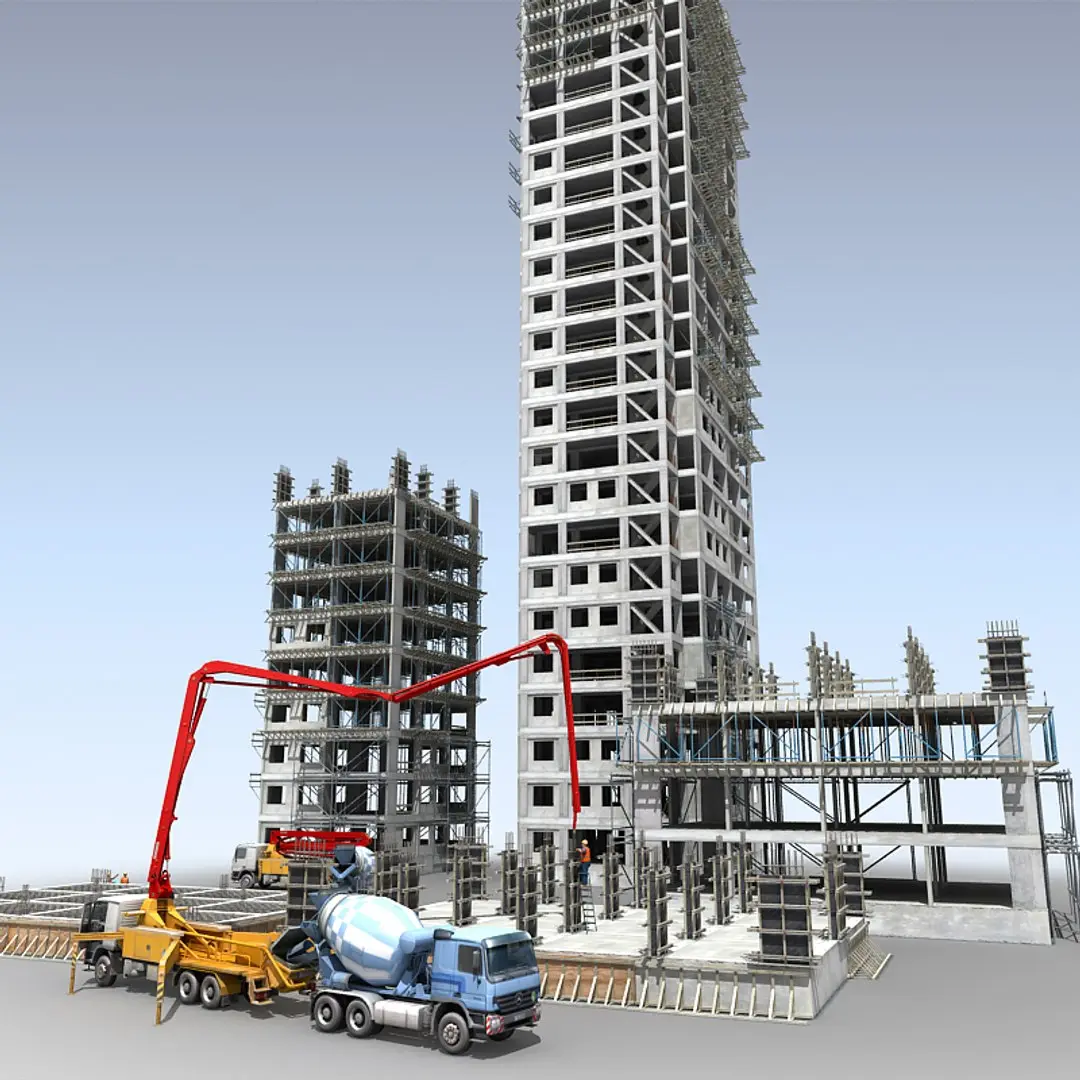 Construction Scene 03 3D model