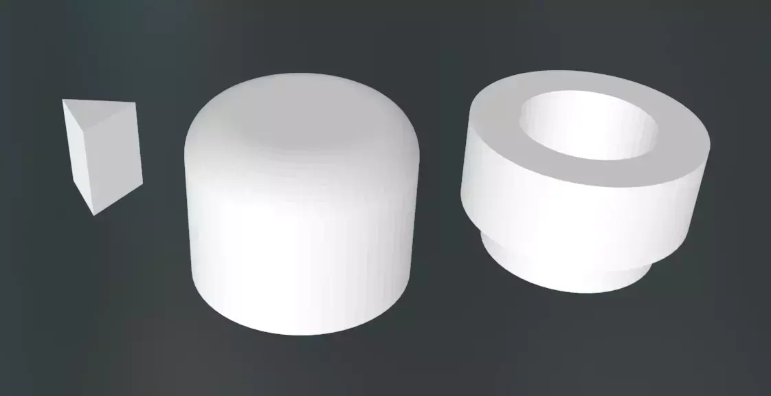 BEACON two cylinders and arrow 3D print model