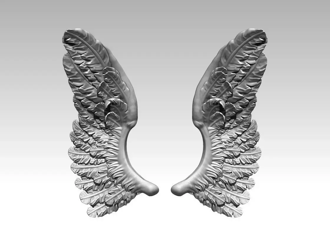 Wing Highpoly High Deatiled element part 3D print model
