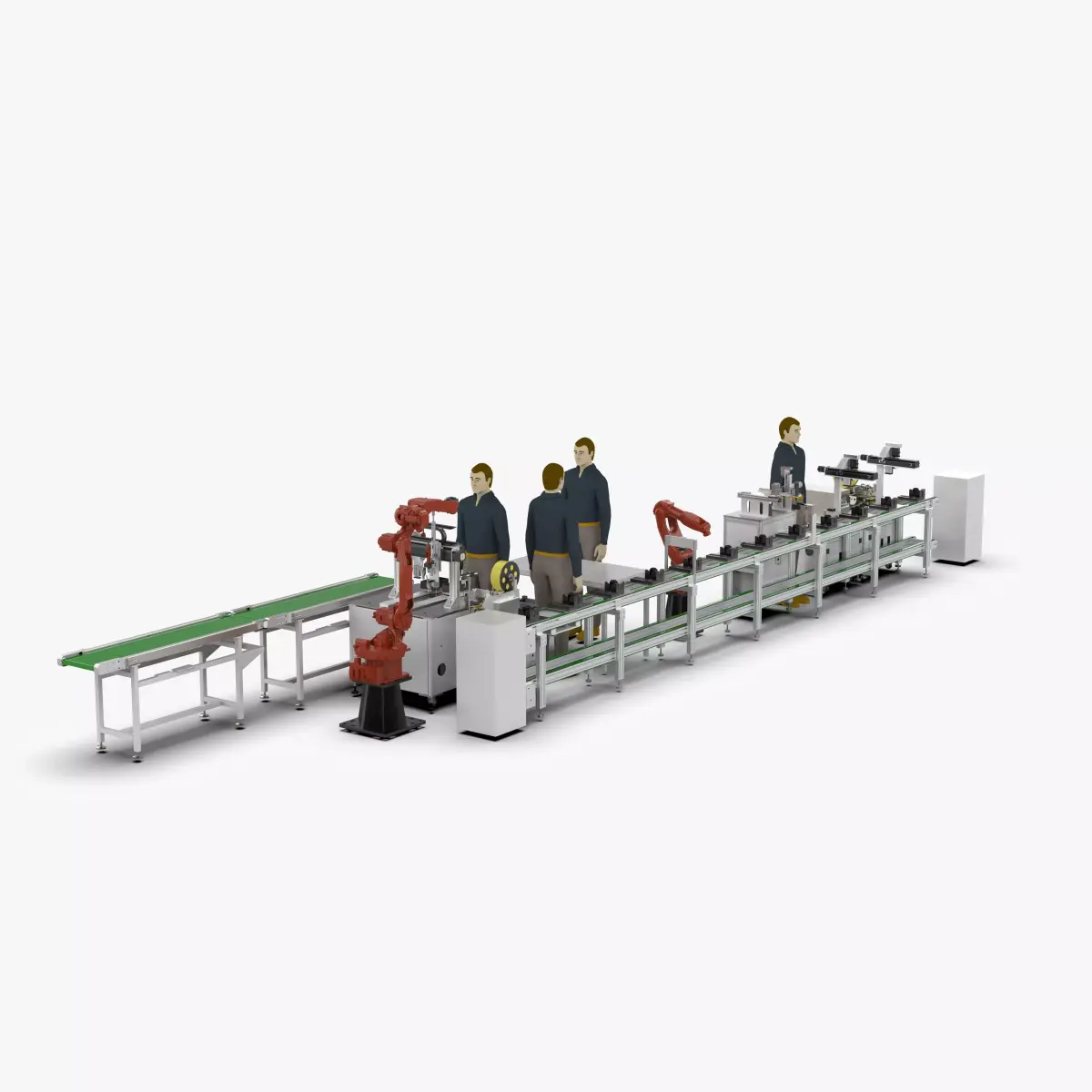 Shell Automatic Locking Labeling Line 3D model