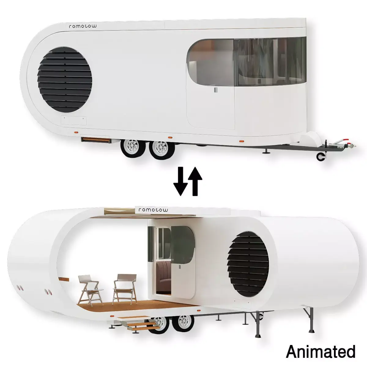 Romotow camper 3D model