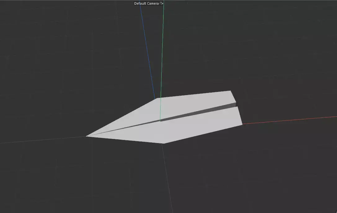 Animated Paper Plane Low-poly 3D model