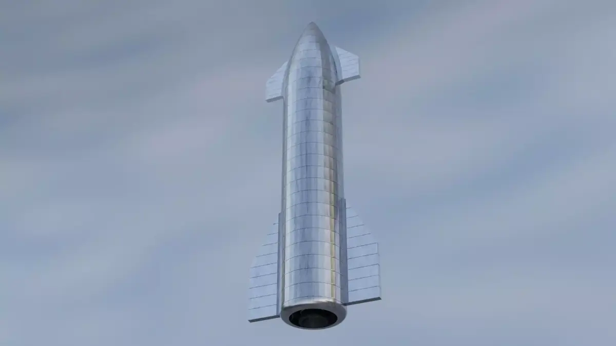 SpaceX Starship  Low-poly 3D model