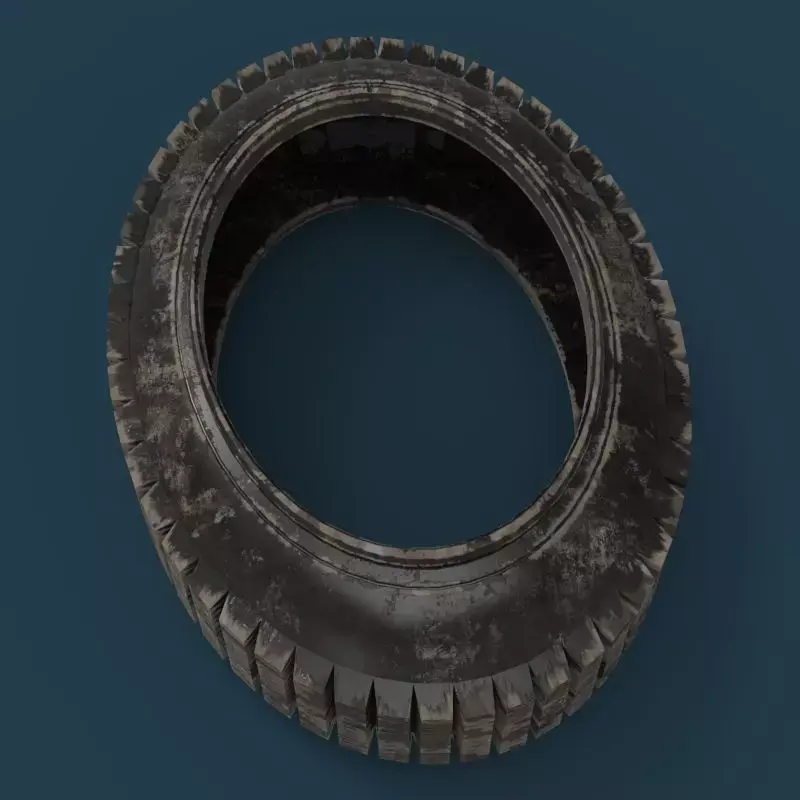 Number 0 tire 3D model