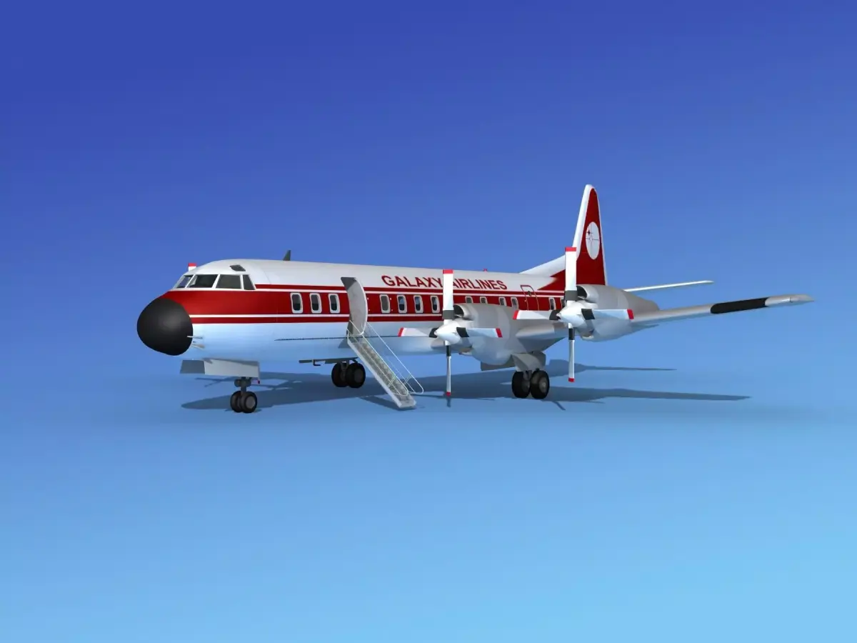 Lockheed L-188 Electra HP Galaxy  3D model