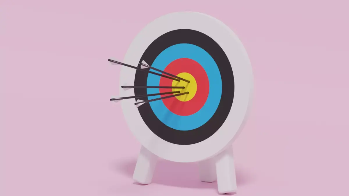 Archery Target and Arrows Low-poly 3D model