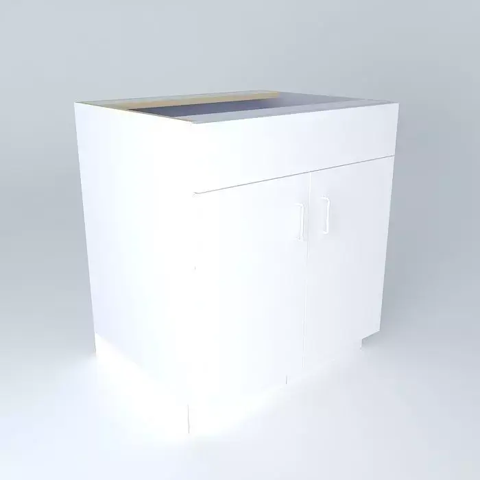 S2D1FDHC cabinet with wooden top Free 3D model