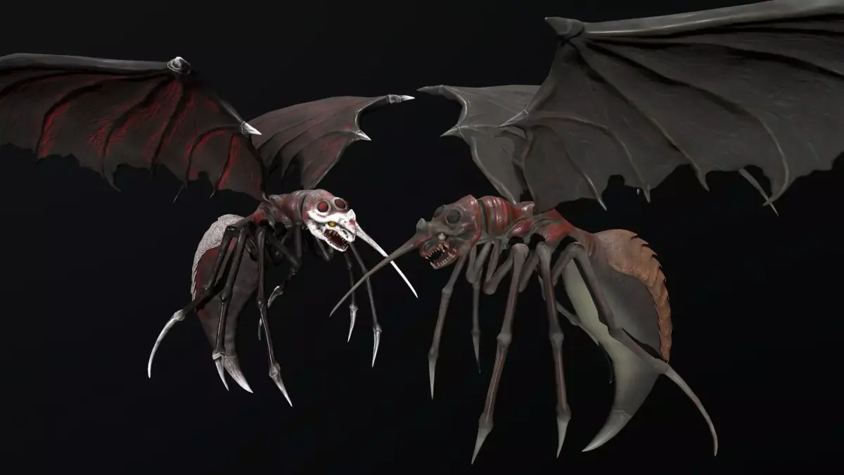 Moskit insect Low-poly 3D model