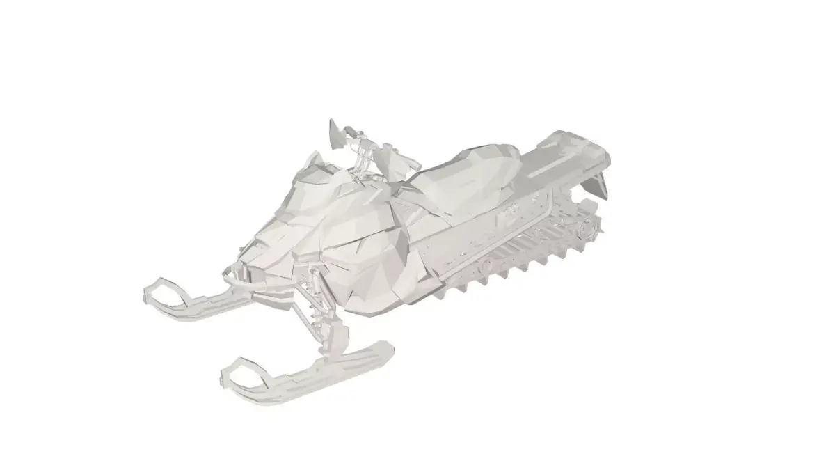 Snow scooter 3D model