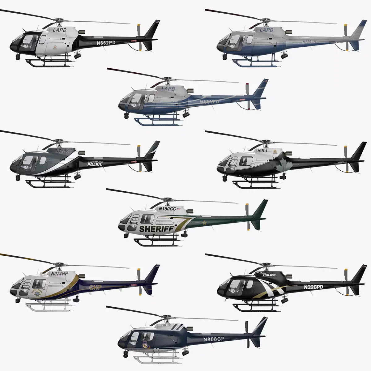 AS350 Police Helicopters Collection Vol 2 
